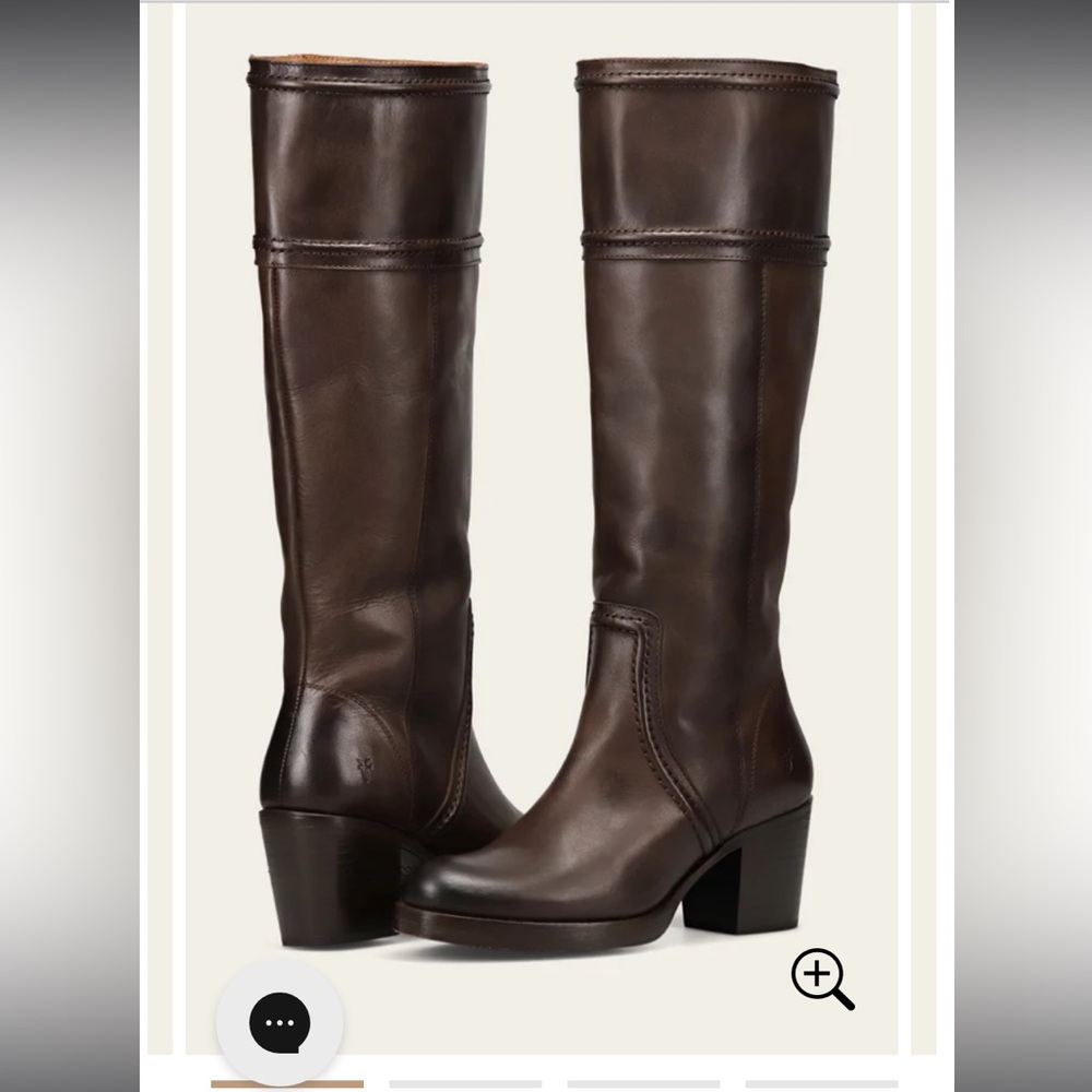 Frye Jane tall boots 6.5 in chocolate brown